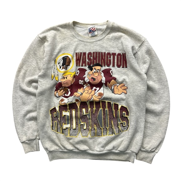 America’s Sport Team Other - Vintage 90s Washington Redskins The Flintstones Sweatshirt NFL Football Grey L